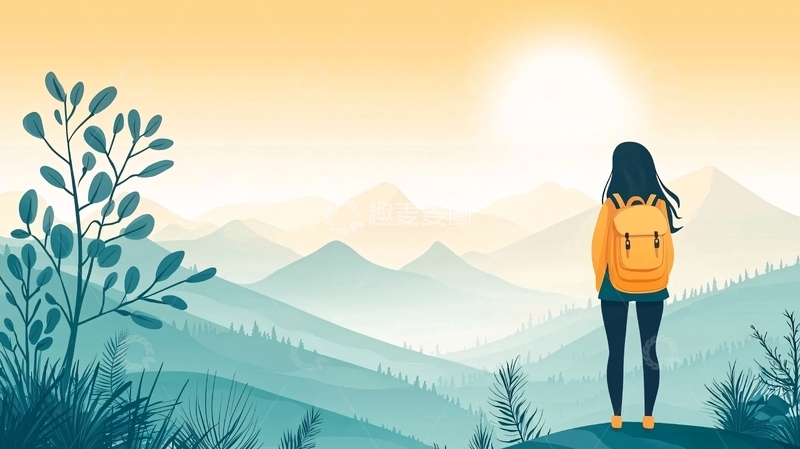 高清大图下载【趣麦麦图】户外女孩高清图片