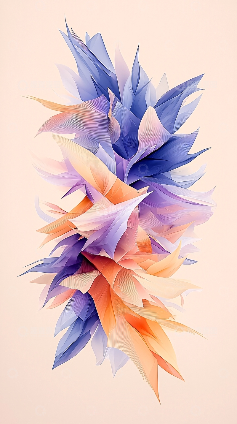 高清大图下载【趣麦麦图】抽象几何艺术图案背景