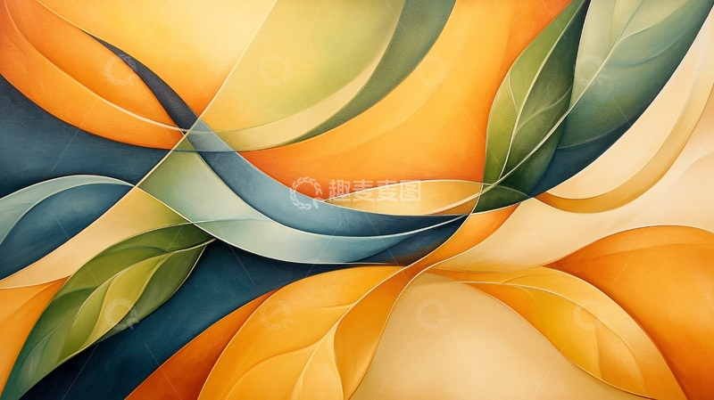 高清大图下载【趣麦麦图】抽象色彩流动艺术背景