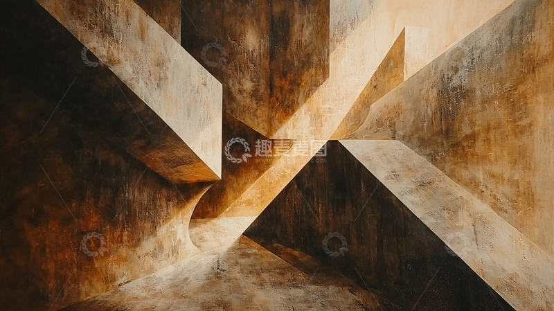 高清大图下载【趣麦麦图】抽象几何光影艺术背景