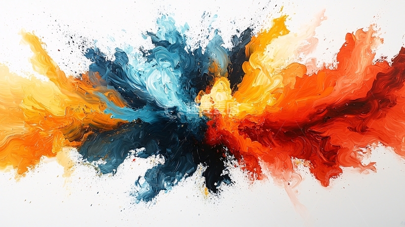 高清大图下载【趣麦麦图】色彩爆炸抽象艺术背景