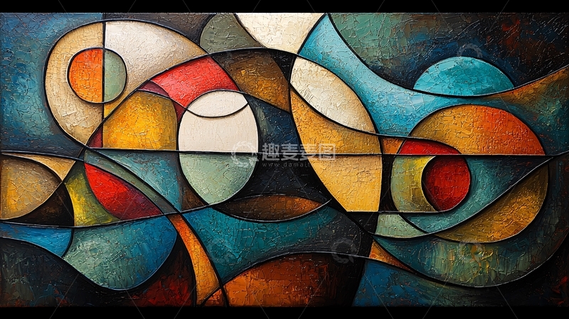 高清大图下载【趣麦麦图】抽象色彩流动艺术画