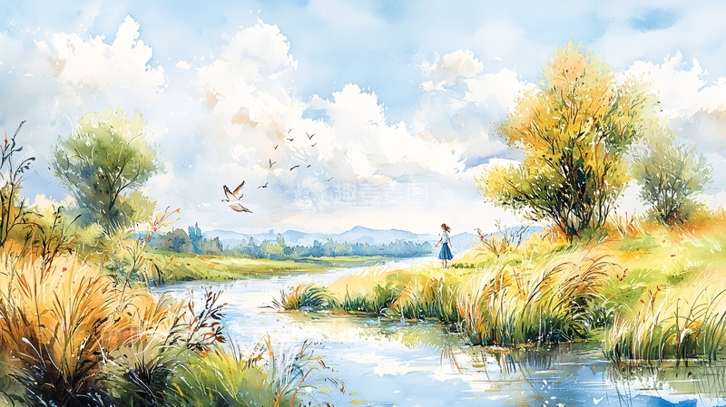 高清大图下载【趣麦麦图】风景油画高清图片