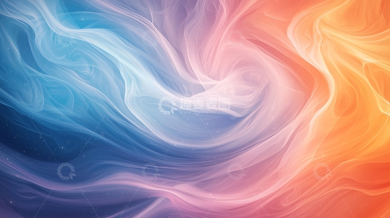 高清大图下载【趣麦麦图】梦幻渐变流动抽象背景