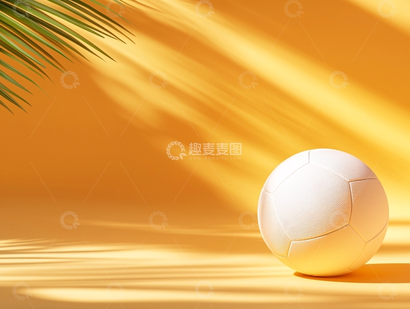 高清大图下载【趣麦麦图】阳光下的排球