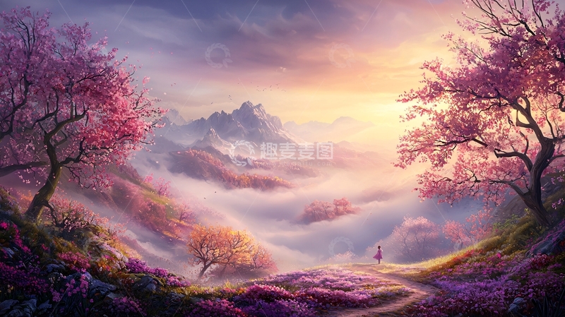 高清大图下载【趣麦麦图】梦幻山水高清图片