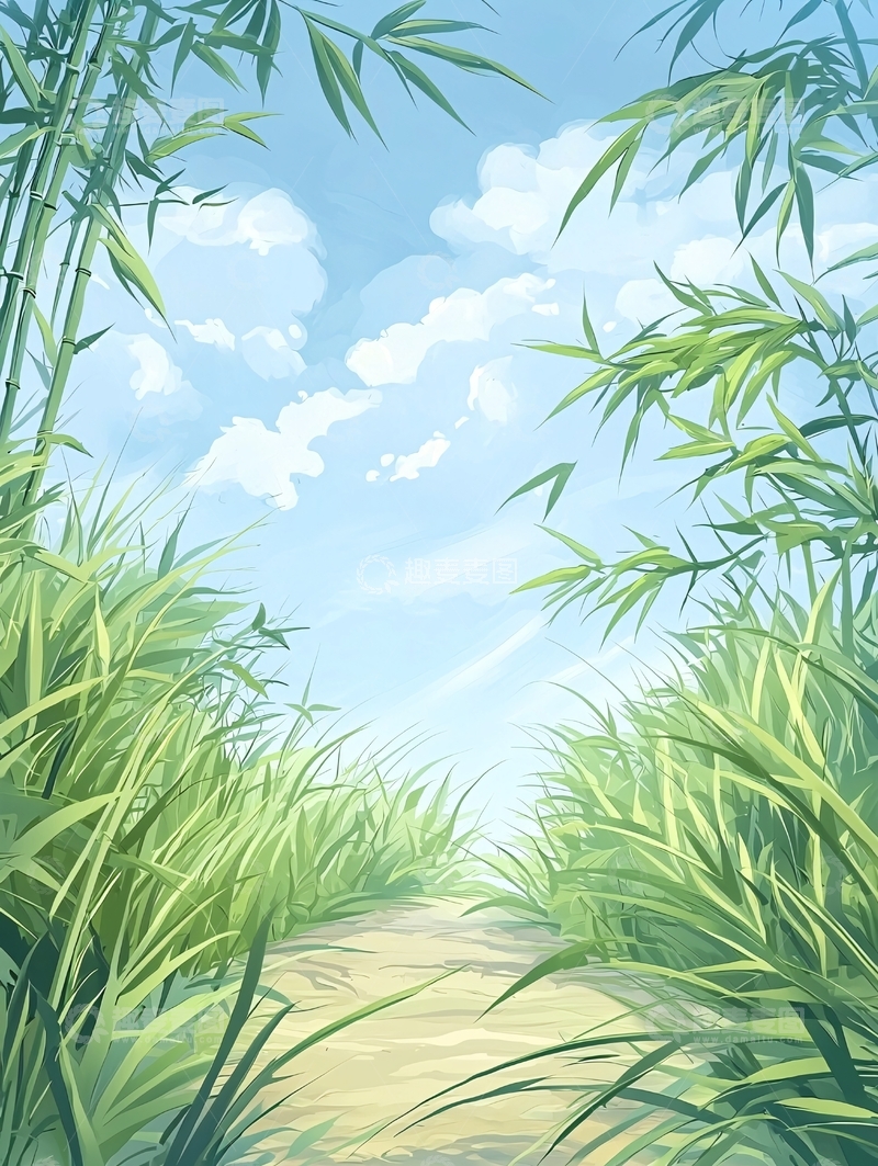 高清大图下载【趣麦麦图】田园小路高清图片