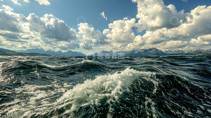 高清大图下载【趣麦麦图】波涛汹涌的海面