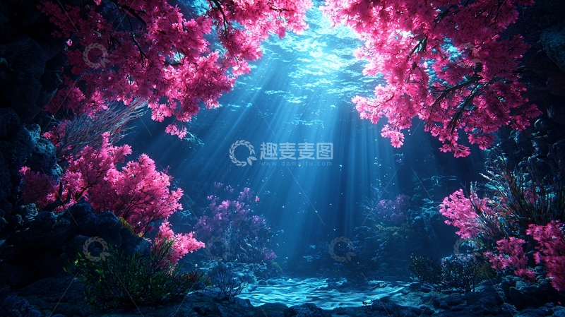 高清大图下载【趣麦麦图】海底梦幻花园