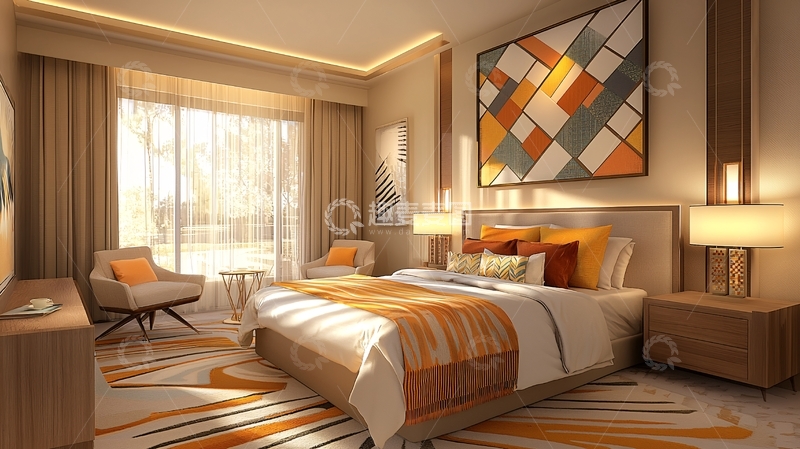 高清大图下载【趣麦麦图】豪华卧室高清图片