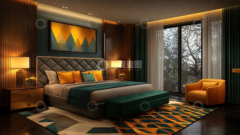 高清大图下载【趣麦麦图】豪华卧室室内设计