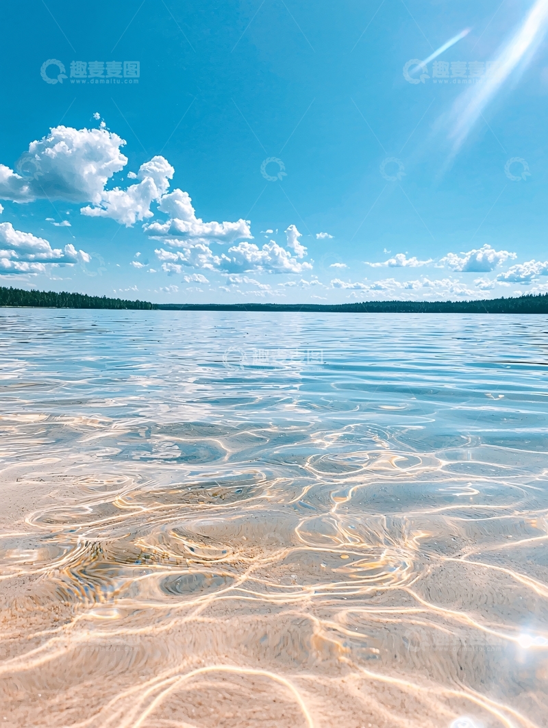 高清大图下载【趣麦麦图】清澈湖面高清图片