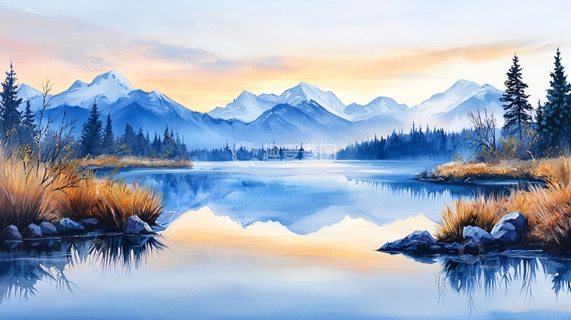 高清大图下载【趣麦麦图】宁静湖面高清图片