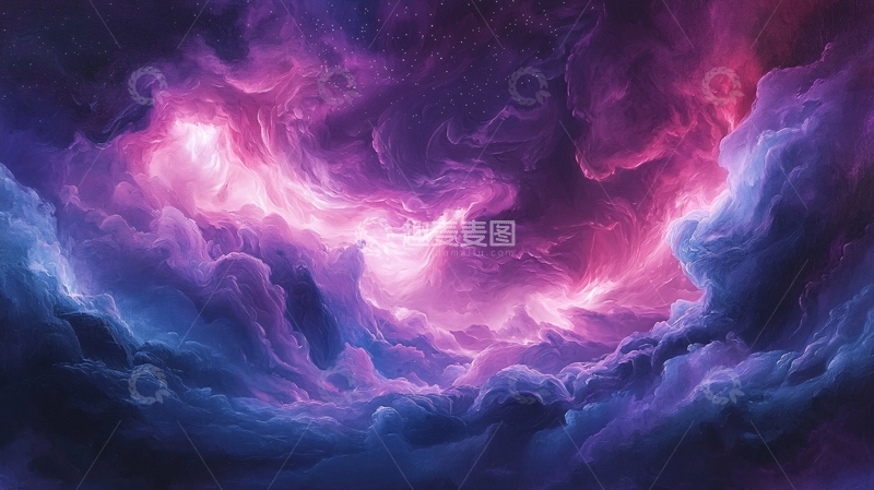 高清大图下载【趣麦麦图】绚丽星云高清图片