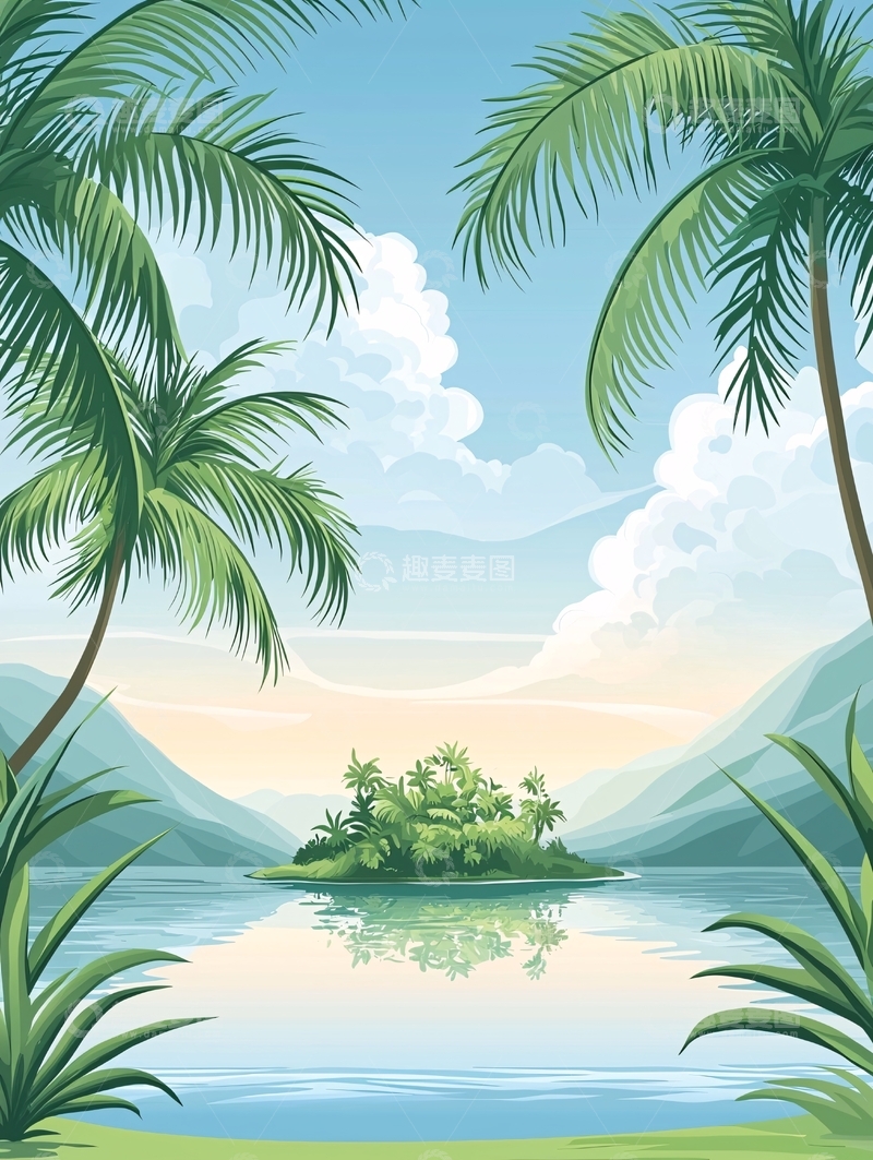 高清大图下载【趣麦麦图】热带岛屿风光