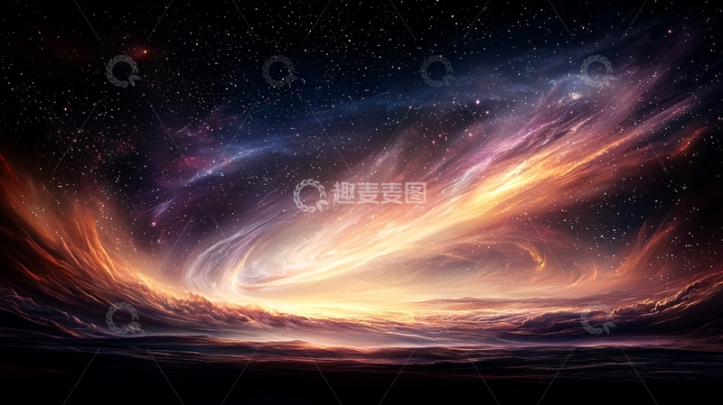 高清大图下载【趣麦麦图】绚丽星云高清图片