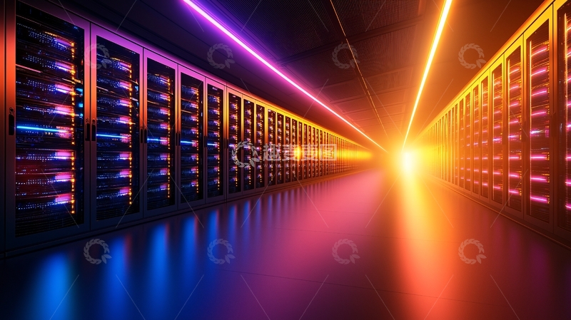 高清大图下载【趣麦麦图】数据中心夜景