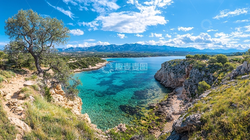 高清大图下载【趣麦麦图】地中海海岸风景