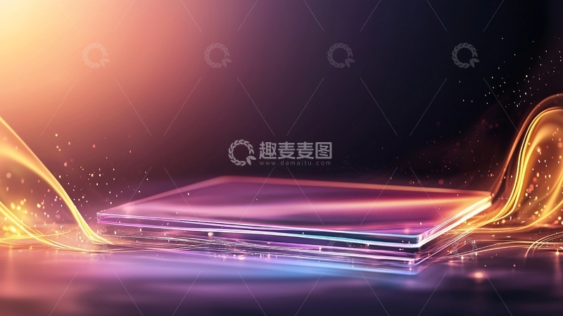 高清大图下载【趣麦麦图】炫彩科技产品展示