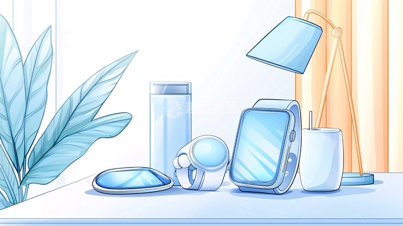 高清大图下载【趣麦麦图】智能穿戴设备与家居场景