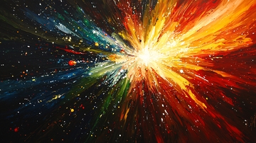 色彩斑斓的爆炸效果背景