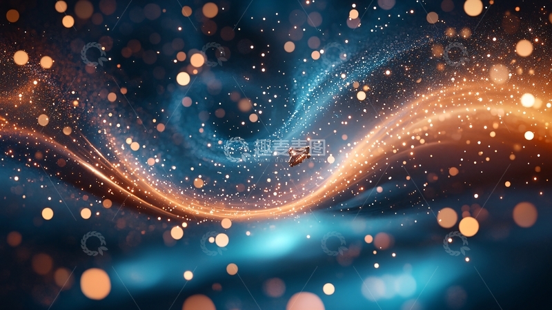 高清大图下载【趣麦麦图】宇宙星河与飞船