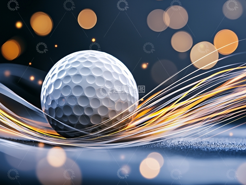 高清大图下载【趣麦麦图】白色高尔夫球与光线
