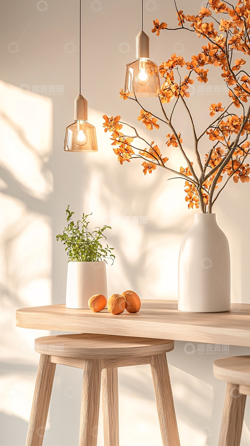 高清大图下载【趣麦麦图】简约现代客厅装饰摆设