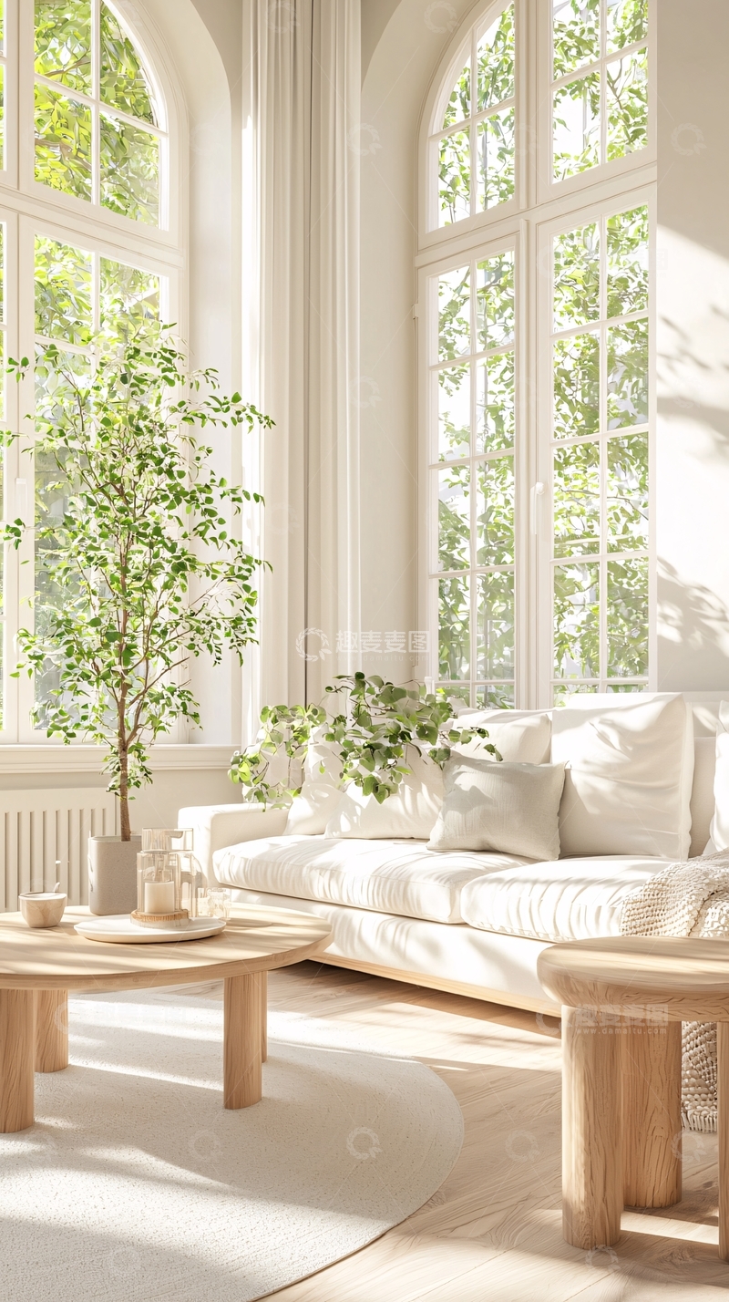 高清大图下载【趣麦麦图】阳光明媚的客厅室内设计