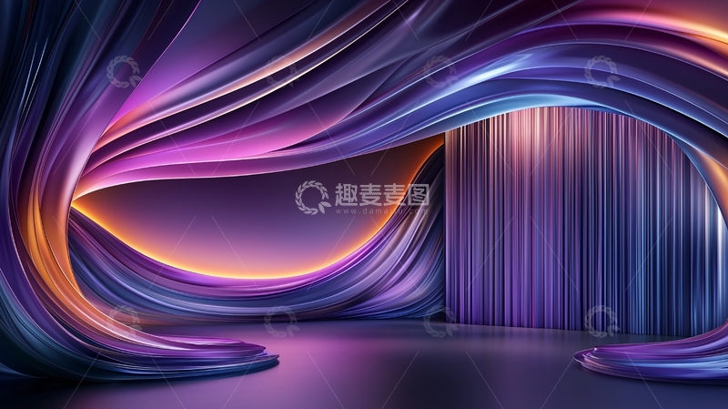 高清大图下载【趣麦麦图】梦幻舞台背景素材