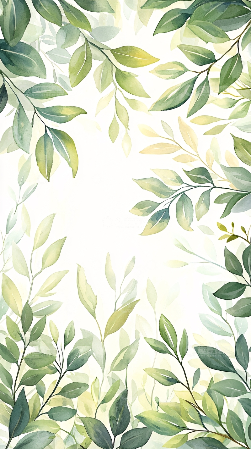 高清大图下载【趣麦麦图】清新自然绿色植物背景图