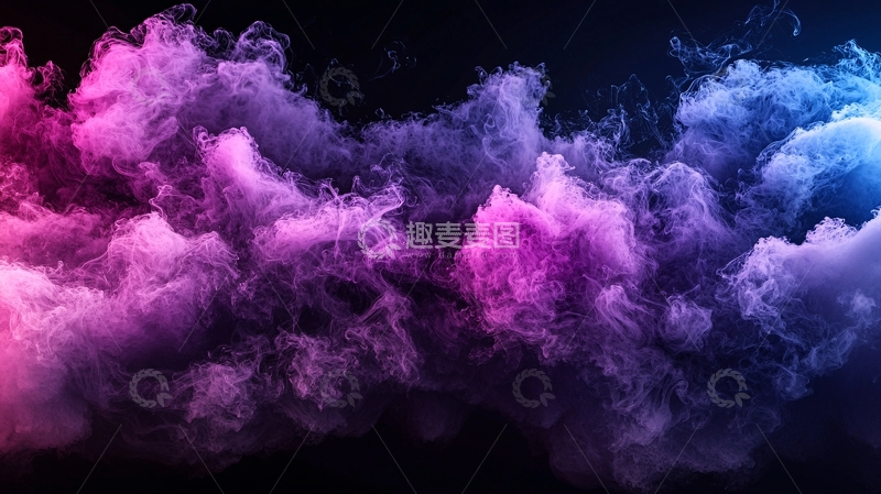高清大图下载【趣麦麦图】彩色烟雾弥漫背景