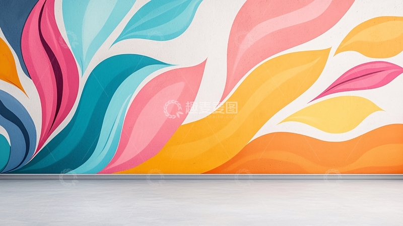 高清大图下载【趣麦麦图】抽象花卉背景