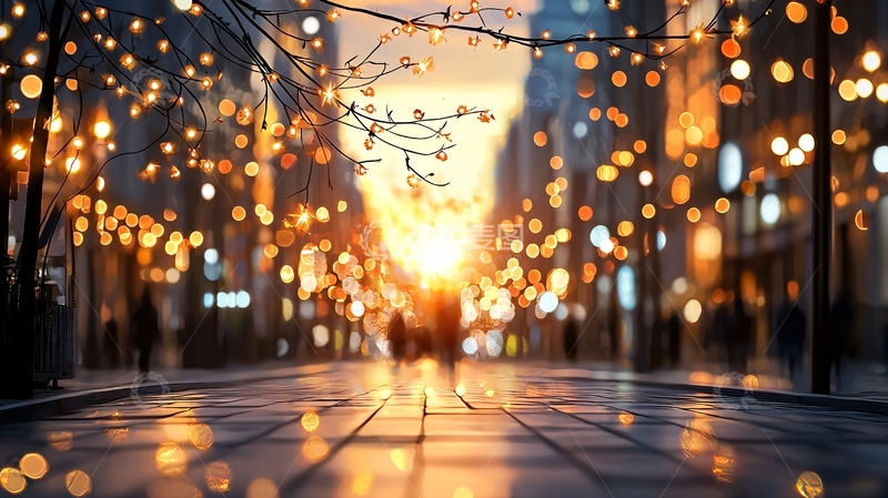 高清大图下载【趣麦麦图】城市夜景灯光璀璨