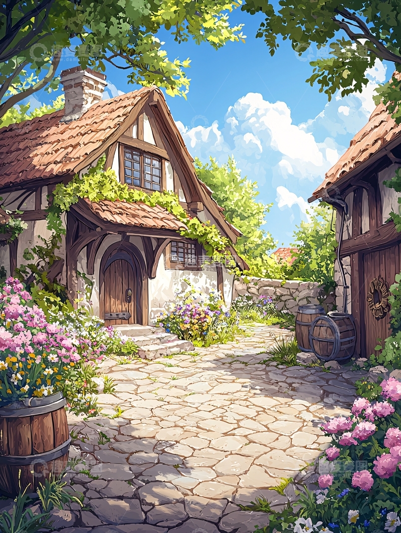 高清大图下载【趣麦麦图】田园风格的房屋