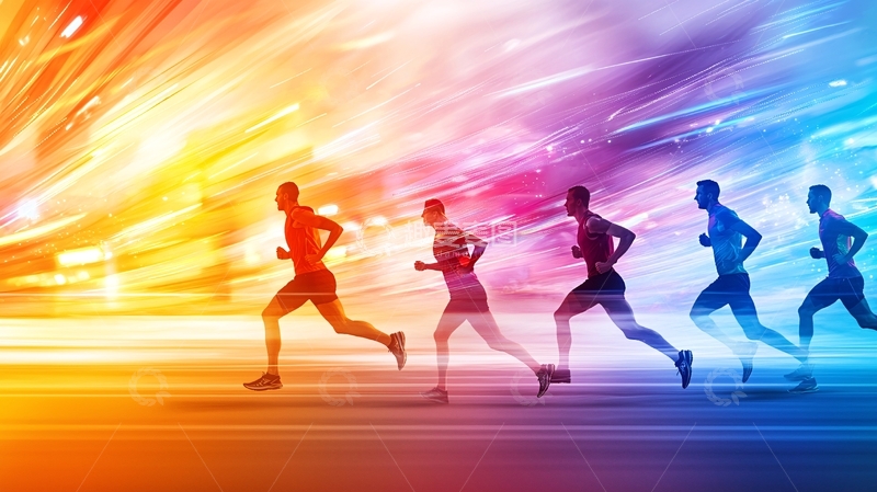 高清大图下载【趣麦麦图】奔跑的人们高清图片