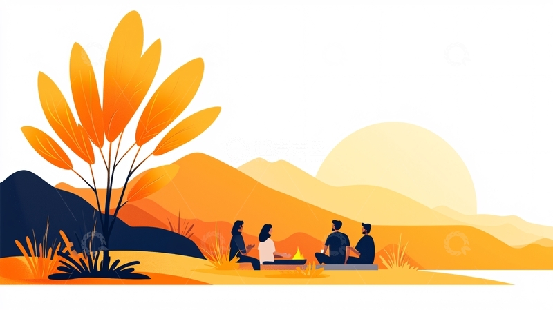 高清大图下载【趣麦麦图】秋日山间高清图片