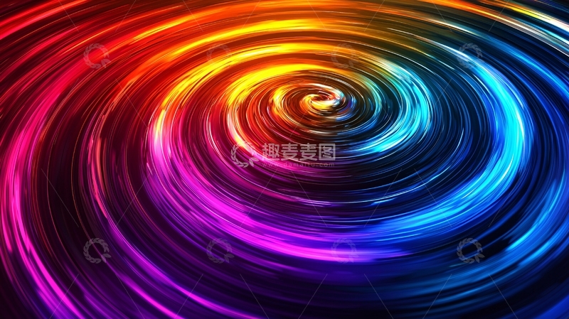高清大图下载【趣麦麦图】色彩漩涡动态背景素材
