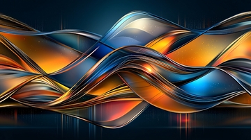 流光溢彩的波浪线条背景