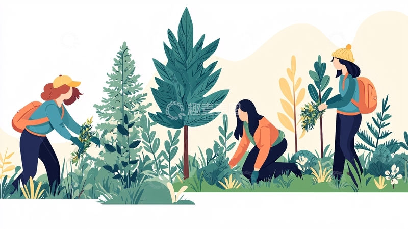 高清大图下载【趣麦麦图】植树节高清图片