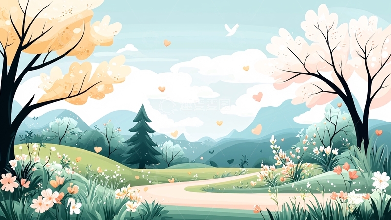 高清大图下载【趣麦麦图】春日风景如画