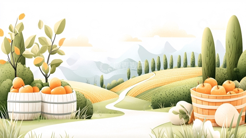 高清大图下载【趣麦麦图】乡村田园风光