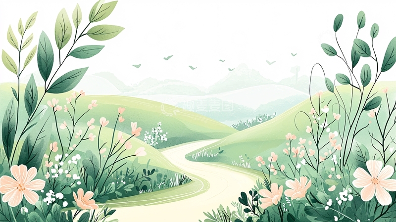 高清大图下载【趣麦麦图】小清新绿色田园风光