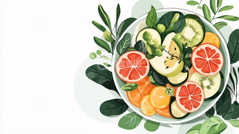 高清大图下载【趣麦麦图】健康食品碗高清图片