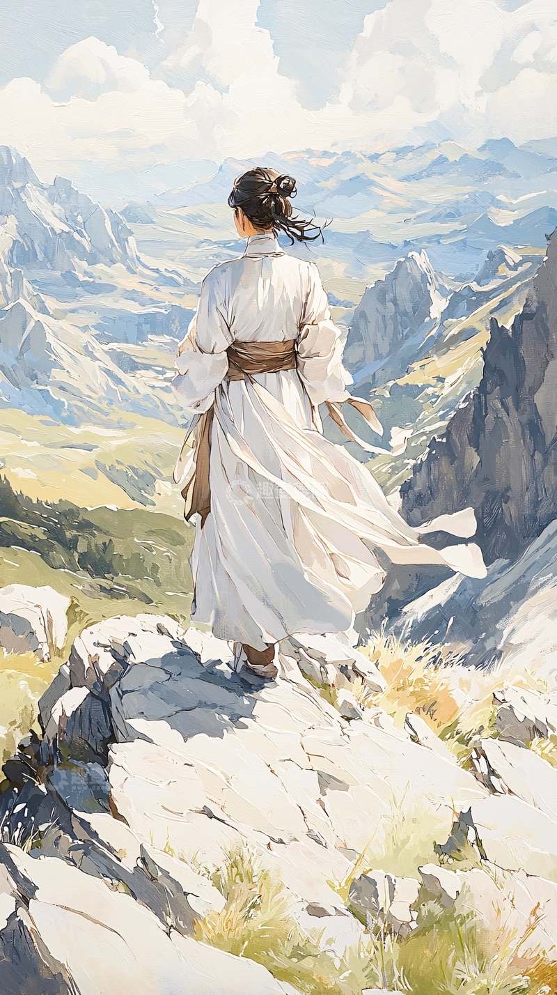 高清大图下载【趣麦麦图】山间独行者高清图片