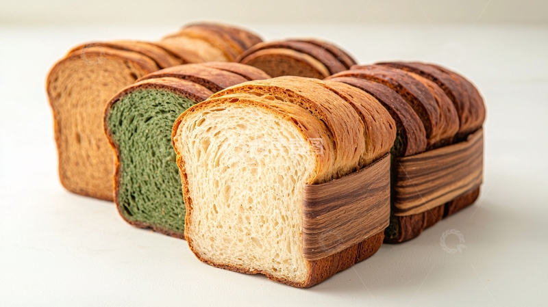 高清大图下载【趣麦麦图】彩色吐司面包切片