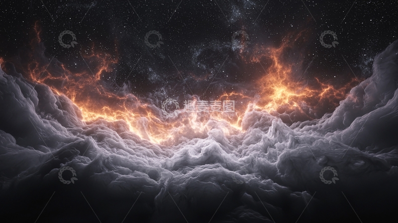 高清大图下载【趣麦麦图】星际风暴与星河