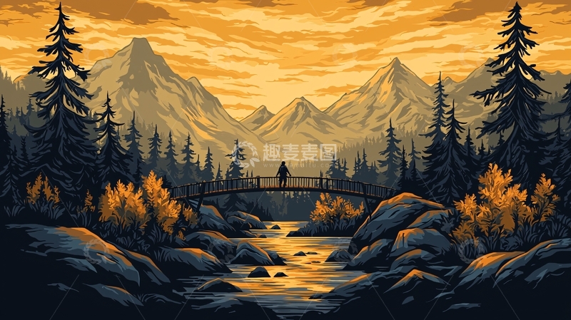 高清大图下载【趣麦麦图】山川河流的壮丽景色