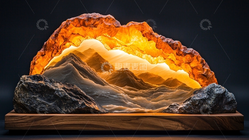 高清大图下载【趣麦麦图】盐灯山景高清图片