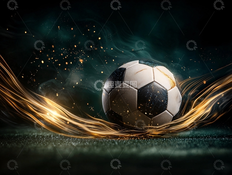高清大图下载【趣麦麦图】动感足球运动背景素材